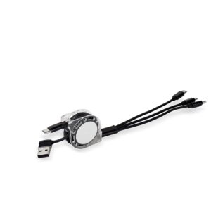 CABO USB RETRÁTIL 3 EM 1