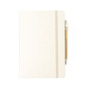 CADERNETA FIBRA DE ARROZ COM CANETA