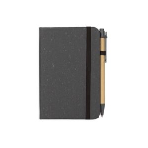 CADERNETA PALHA DE TRIGO COM CANETA