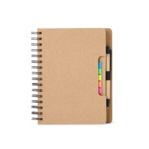 CADERNETA COM AUTOADESIVOS E CANETA