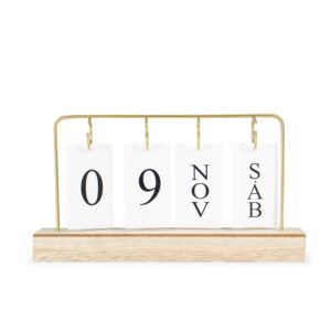 CALENDÁRIO PERMANENTE MDF COM ALÇA DE FERRO