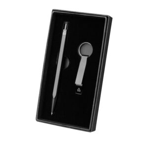 KIT CANETA CHAVEIRO ALUMÍNIO