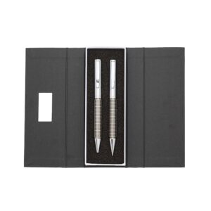 KIT CANETA E LAPISEIRA DE METAL