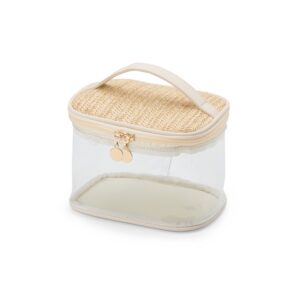 NÉCESSAIRE PVC E PALHA