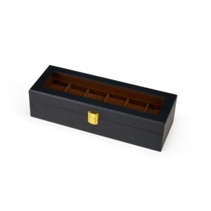 PORTA-RELÓGIOS COM 6 DIVISÓRIAS