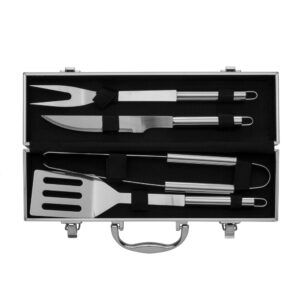 KIT CHURRASCO NA MALETA 4 PEÇAS
