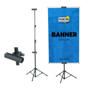 Banner 1,20x90 cm com Tripé.