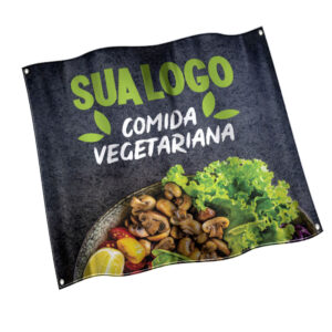 Bandeiras Cacharrel Costura Linha Branca Overlock Com Ilhos Metro Quadrado