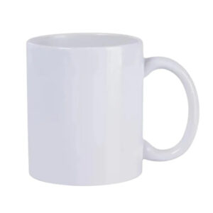 10 Caneca De Porcelana Simples 325ml personalizada.